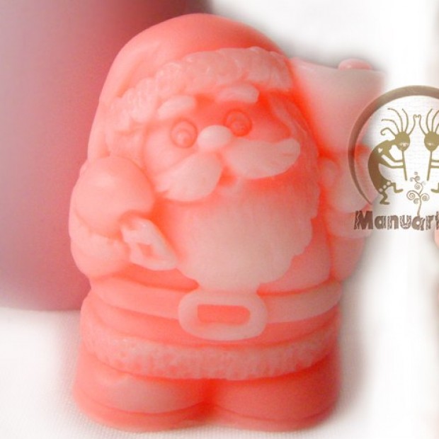 Silicone mold - Cute Santa 3D - for making soaps, candles and figurines