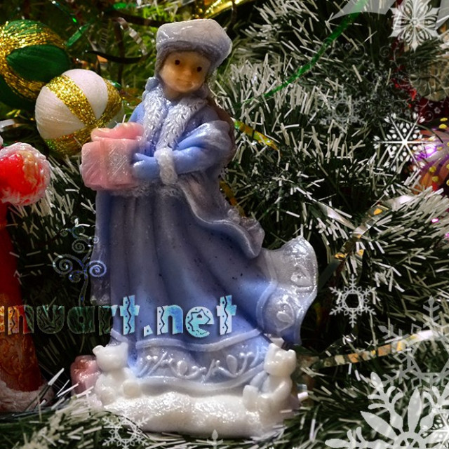 Silicone mold - Snow Maiden 3D - for making soaps, candles and figurines