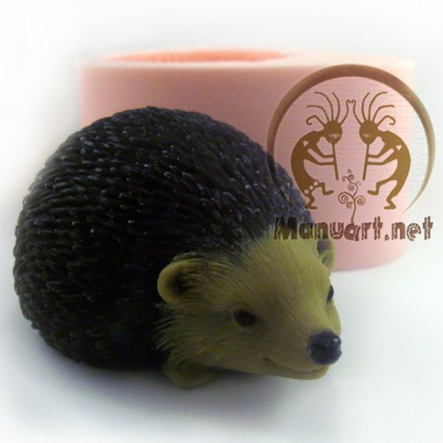 Silicone mold - Hedgehog forest - for making soaps, candles and figurines