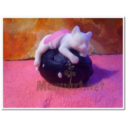 Silicone mold - Fairy Cat 3D - for making soaps, candles and figurines