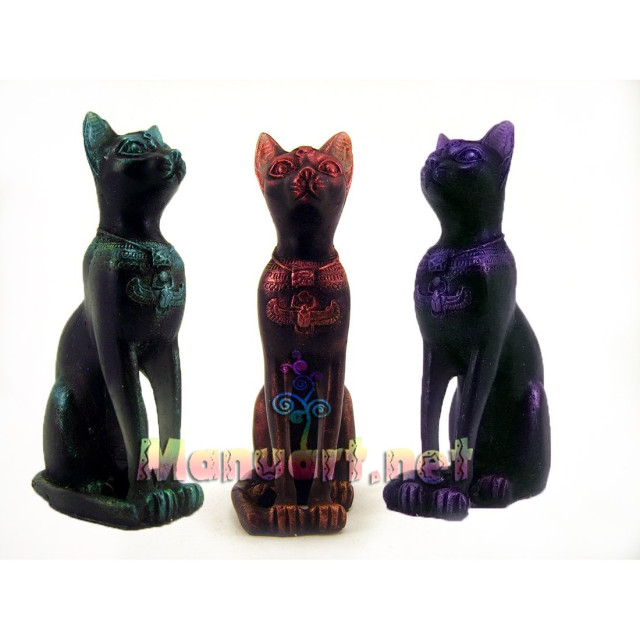 Silicone mold - Egyptian cat Bastet 3D - for making soaps, candles and figurines