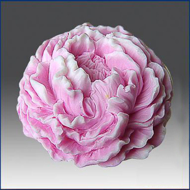 Silicone mold - A terry peony 3D - for making soaps, candles and figurines