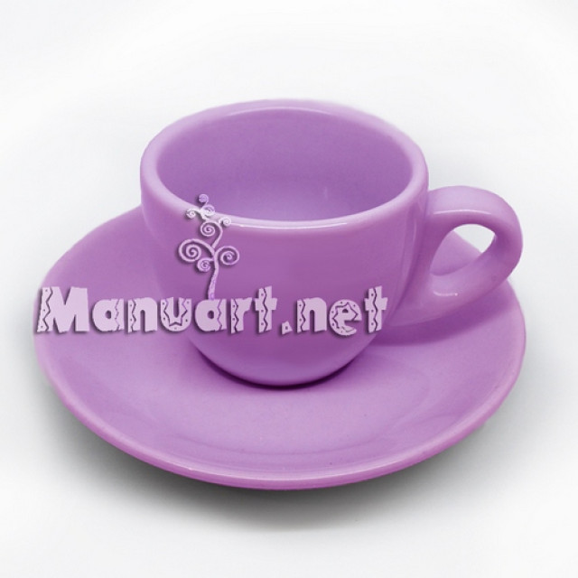 Silicone mold - Saucer 3D - for making soaps, candles and figurines