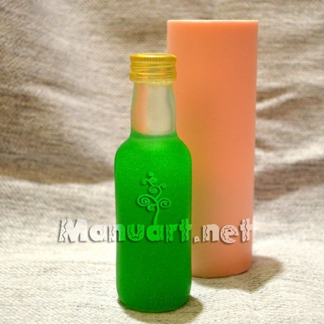 Silicone mold - Bottle 3D № 2 - for making soaps, candles and figurines