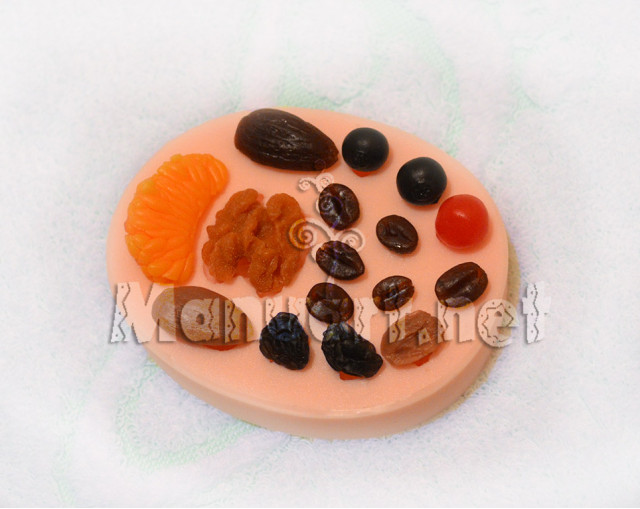 Silicone mold - Berry set № 1 - for making soaps, candles and figurines