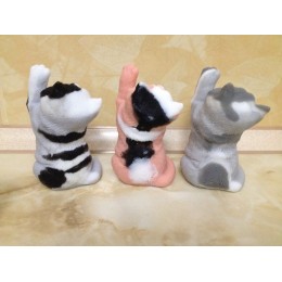 Silicone mold - Cat purr 3D - for making soaps, candles and figurines