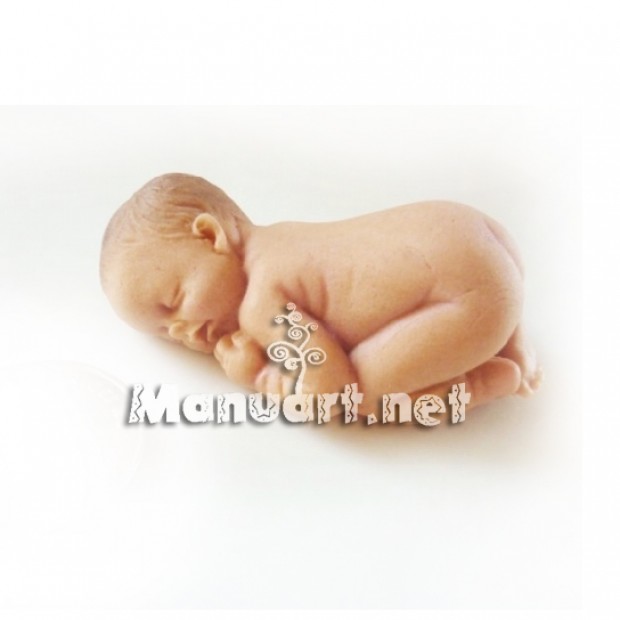 Silicone mold - Baby little 3D - for making soaps, candles and figurines