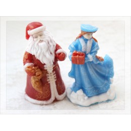 Silicone mold - Father Frost 3D - for making soaps, candles and figurines