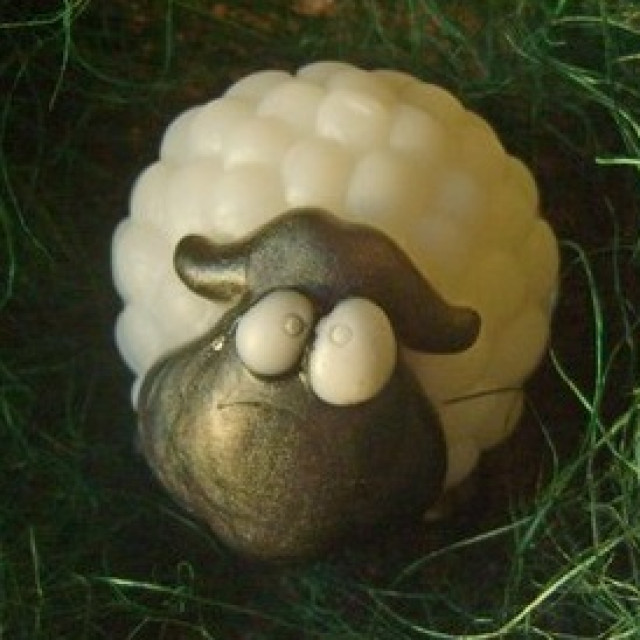 Silicone mold - Little lamb - for making soaps, candles and figurines