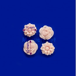 Silicone mold - Mold mini roses and chrysanthemums - for making soaps, candles and figurines