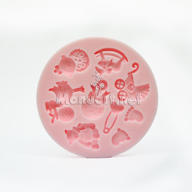 Silicone mold - Mold baby kit â„–1 - for making soaps, candles and figurines