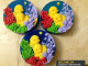 Silicone mold - Chickens in the flowers - for making soaps, candles and figurines