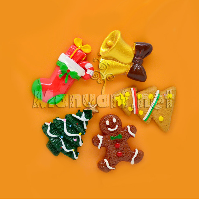 Silicone mold - Mold Christmas set №1 - for making soaps, candles and figurines