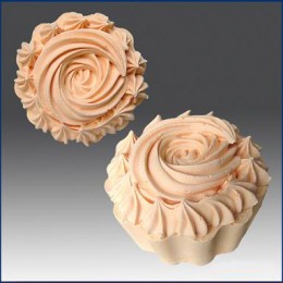 Cupcake with icing Top 3D