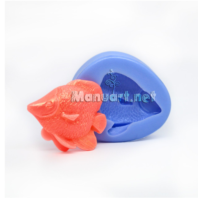 Silicone mold - Small fish №3 3D - for making soaps, candles and figurines