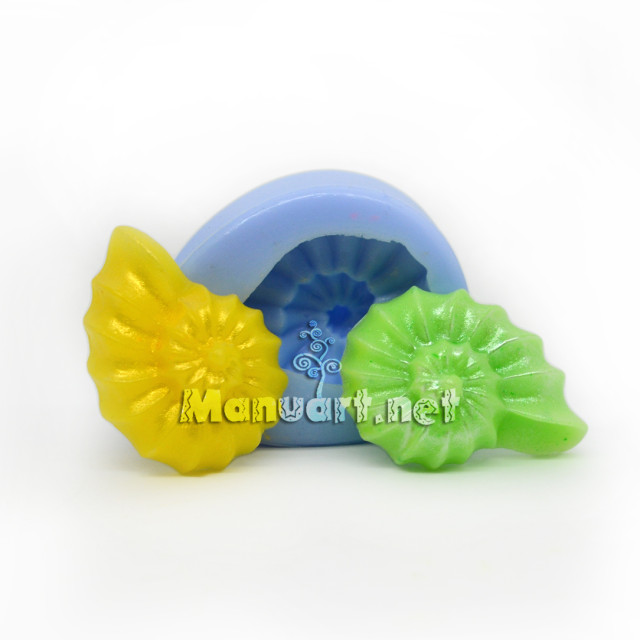 Silicone mold - Seashell small №3 3D - for making soaps, candles and figurines