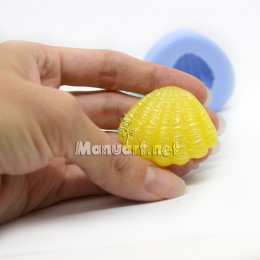 Silicone mold - Seashell small â„– 4 3D - for making soaps, candles and figurines
