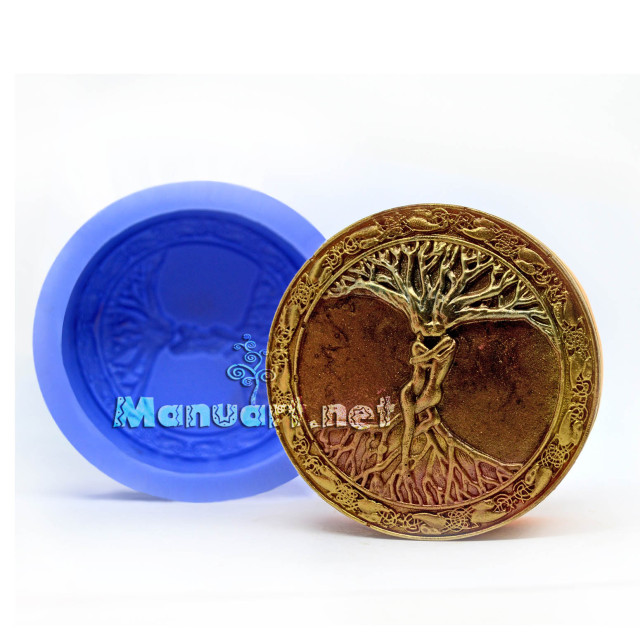 Silicone mold - Celtic Tree Of Life Lovers - for making soaps, candles and figurines