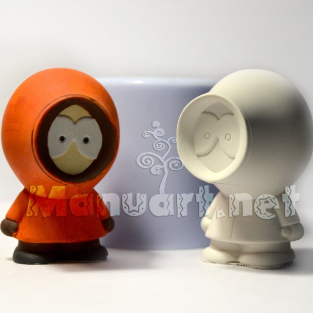 Silicone mold - South Park Kenny 3D - for making soaps, candles and figurines