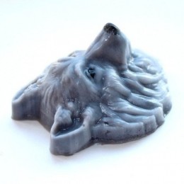 Silicone mold - Wolf head - for making soaps, candles and figurines