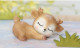 Silicone mold - Sleeping fawn #3 - for making soaps, candles and figurines