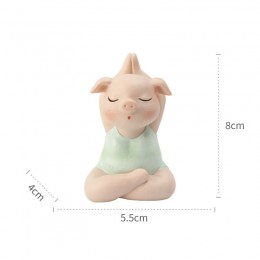 Silicone mold - Yoga pig #1 - for making soaps, candles and figurines