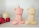 Silicone mold - Yoga pig #1 - for making soaps, candles and figurines