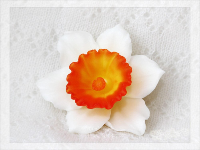 Silicone mold - Big Daffodil - for making soaps, candles and figurines