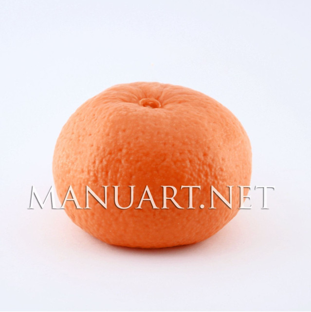 Silicone mold - Big real tangerine - for making soaps, candles and figurines