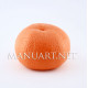 Silicone mold - Big real tangerine - for making soaps, candles and figurines