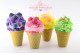 Silicone mold - Ice cream cone 3D - for making soaps, candles and figurines