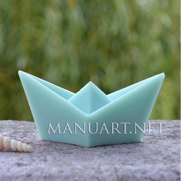 Silicone mold - Paper origami boat  - for making soaps, candles and figurines