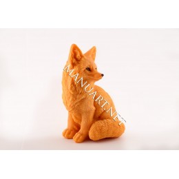 Silicone mold - Big sitting Fox - for making soaps, candles and figurines
