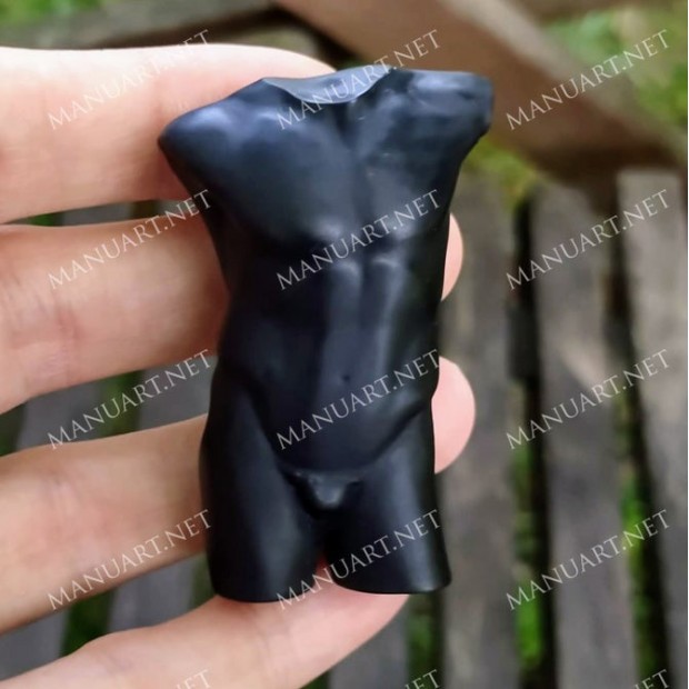 Silicone mold - Mini Male torso 3D - for making soaps, candles and figurines