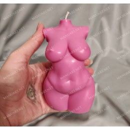 Silicone mold - Big Plus size Woman torso 3D - for making soaps, candles and figurines