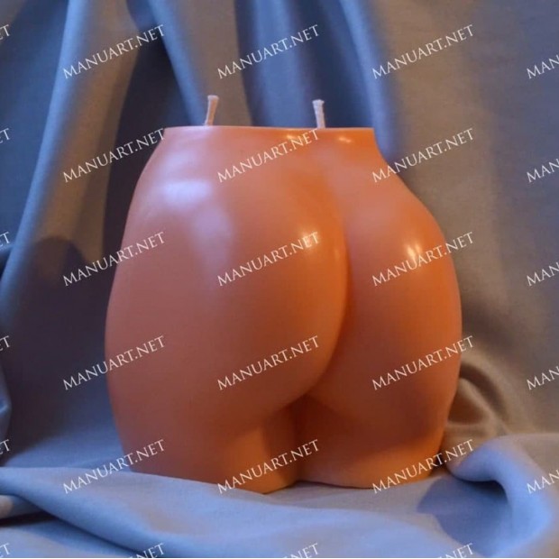 Silicone mold - Big female booty bottom 3D - for making soaps, candles and figurines