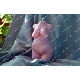 Silicone mold - NEW BIG Pregnant Female torso 3D - for making soaps, candles and figurines