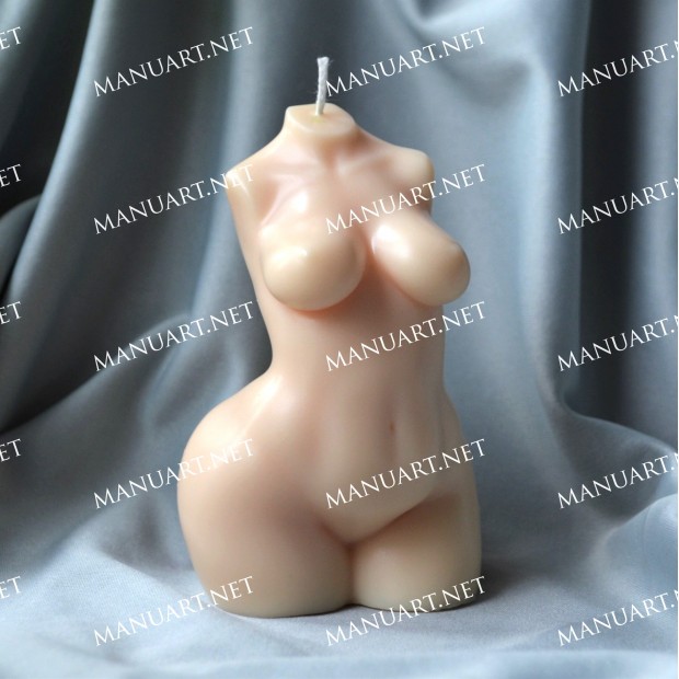 Silicone mold - New curvier Woman torso 3D - for making soaps, candles and figurines