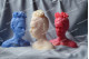 Silicone mold - Frida Kahlo bust 3D - for making soaps, candles and figurines