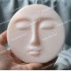 Silicone mold - Moon face 3D - for making soaps, candles and figurines