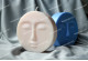 Silicone mold - Moon face 3D - for making soaps, candles and figurines