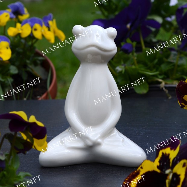 Silicone mold - Meditation sitting frog 3D  - for making soaps, candles and figurines