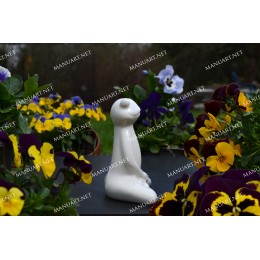 Silicone mold - Meditation sitting frog 3D  - for making soaps, candles and figurines