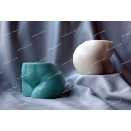 Silicone mold - Curvy Booty bottom 3D - for making soaps, candles and figurines