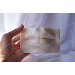 Silicone mold - Large Lips of David 3D - for making soaps, candles and figurines