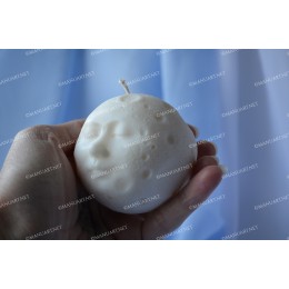 Silicone mold - Full moon sphere with face 3D