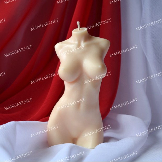 Silicone mold - BIG female torso 3D - for making soaps, candles and figurines