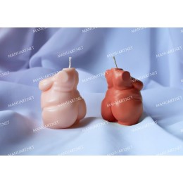 Silicone mold - MINI SUPER CHUBBY Woman torso 3D - for making soaps, candles and figurines