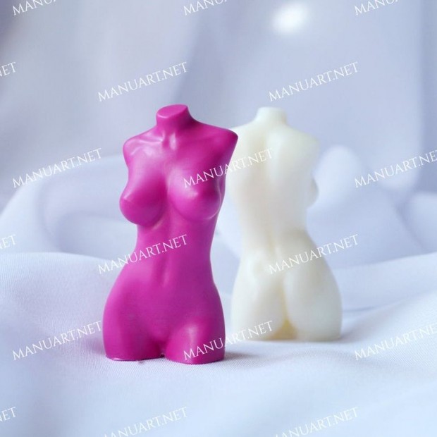 Silicone mold - MINI Female torso #8 3D - for making soaps, candles and figurines