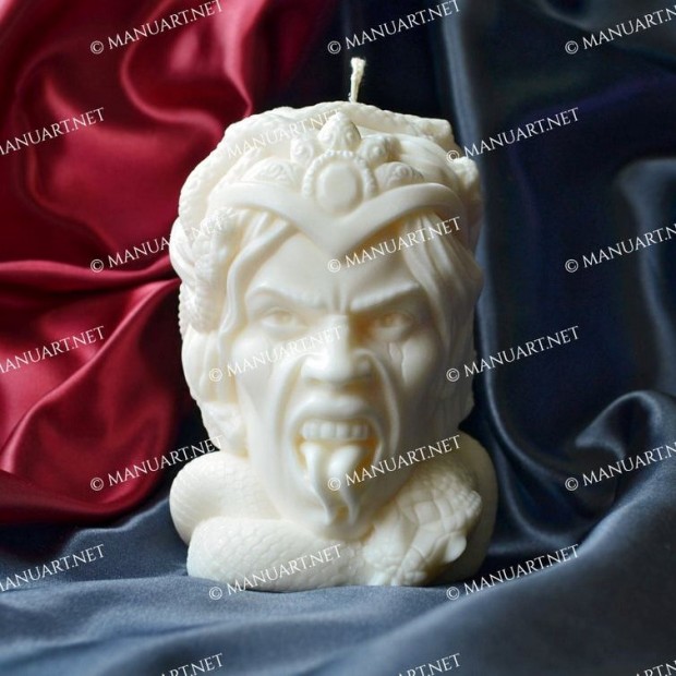 Silicone mold - Big Medusa Gorgon head 3D - for making soaps, candles and figurines